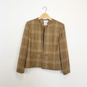 🌿 Vintage | Warm Neutrals Wool Blazer